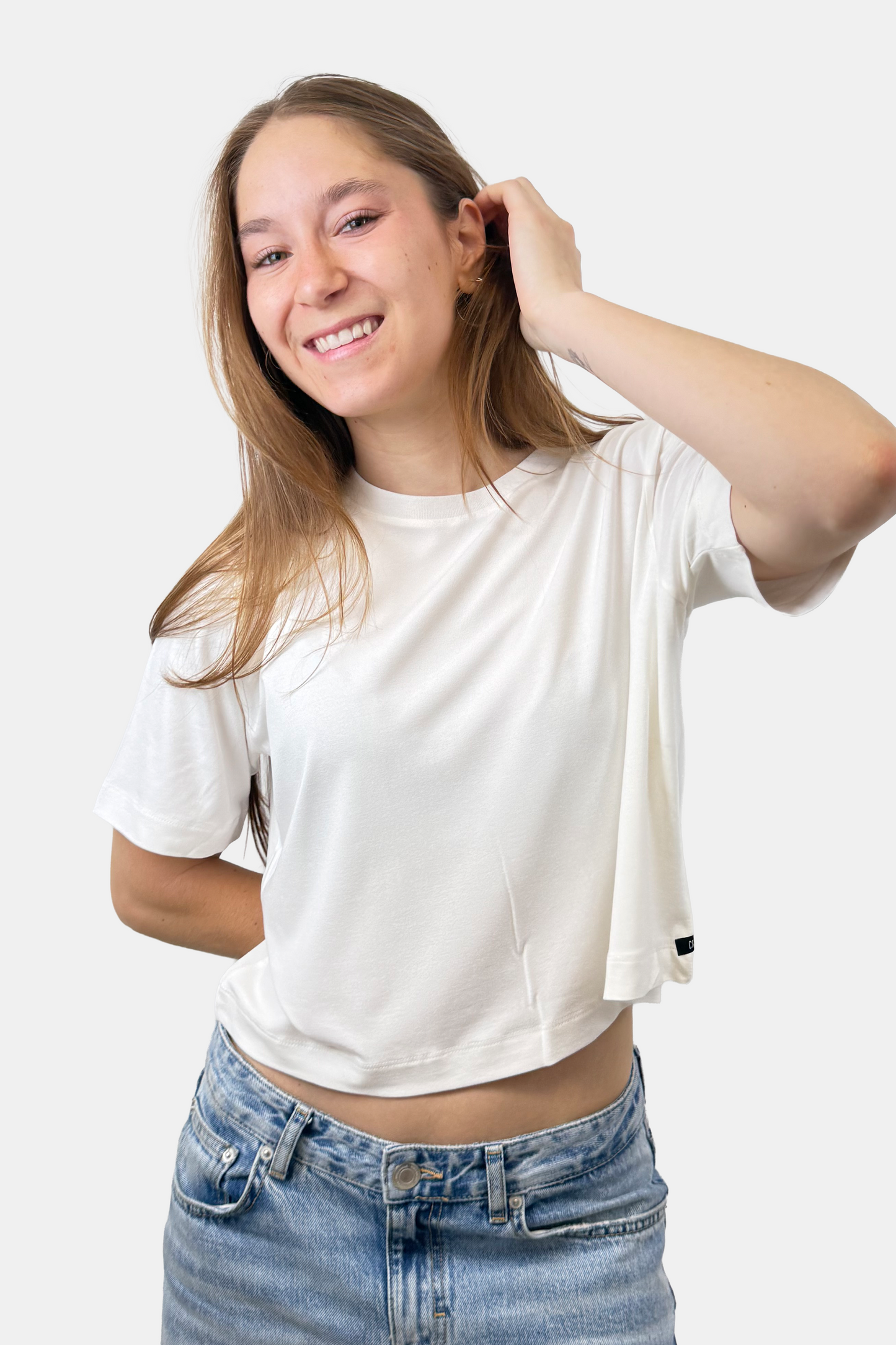 Crop Boxy fit Ivory (8875098341629)