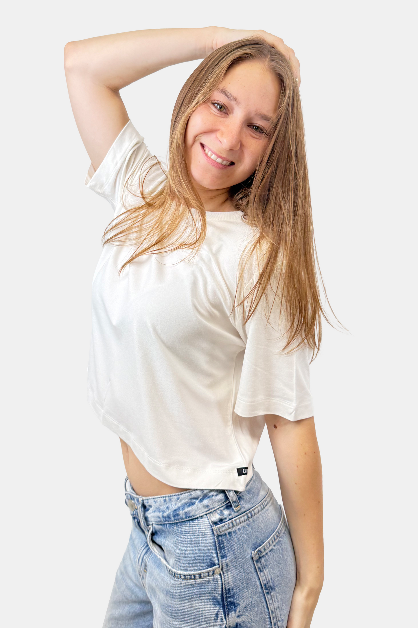 Crop Boxy fit Ivory (8875098341629)