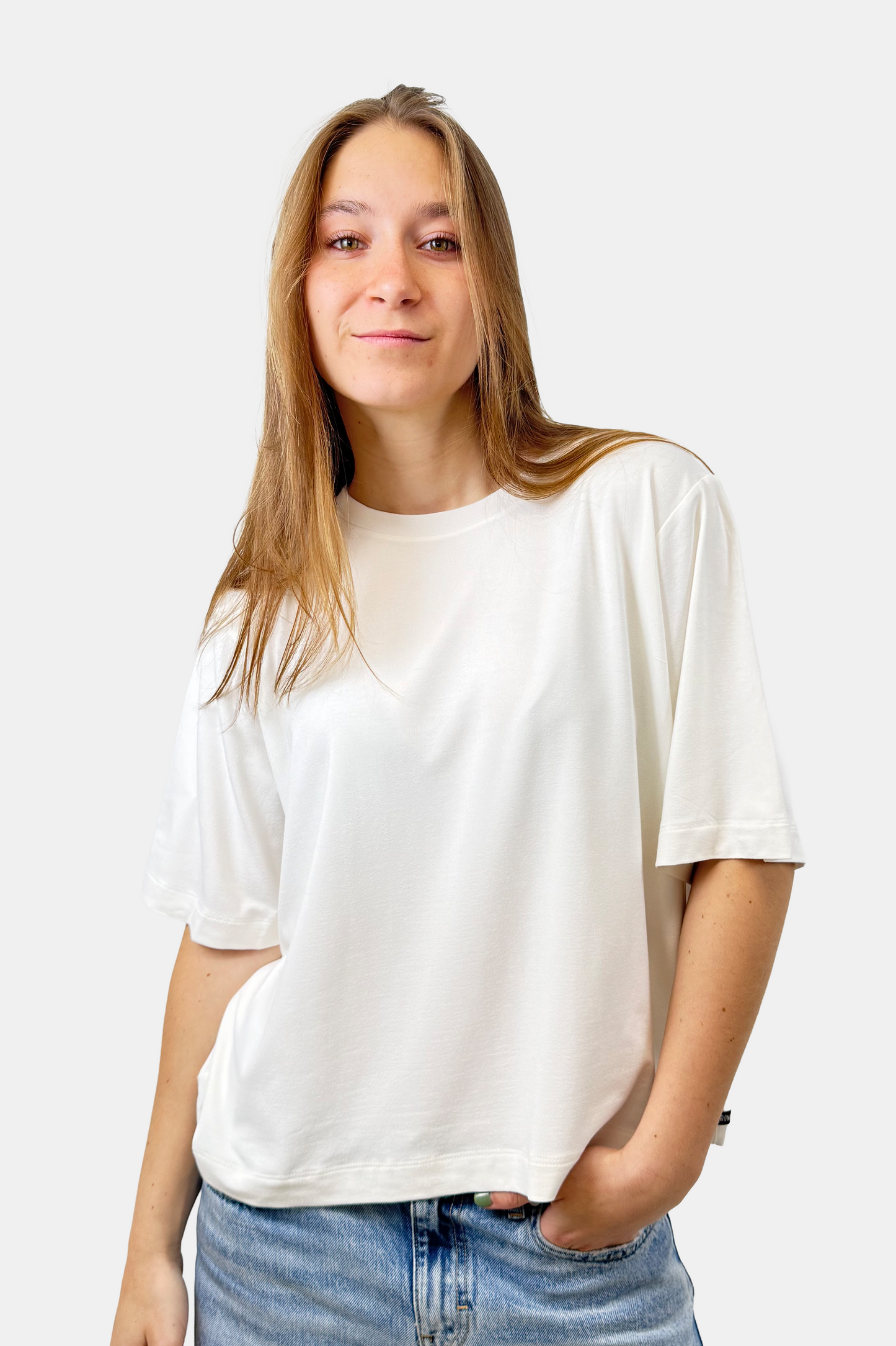 Crop Boxy fit Ivory (8875098341629)