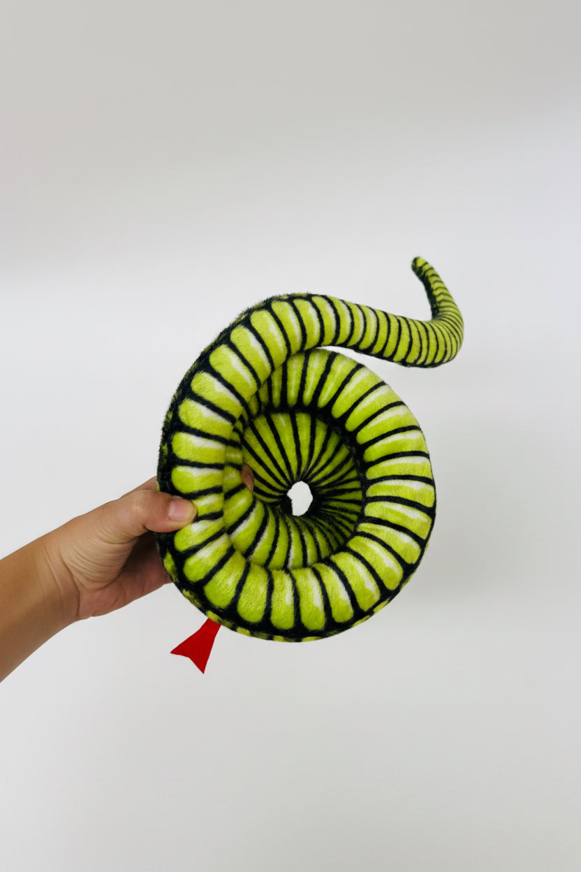 Peluche Serpiente verde