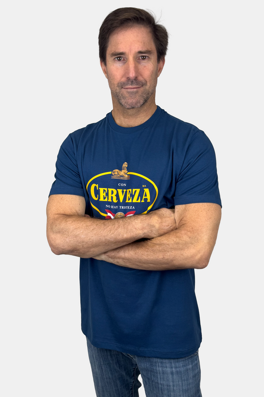 Polo Con cerveza Azul Apache (8911259402493)