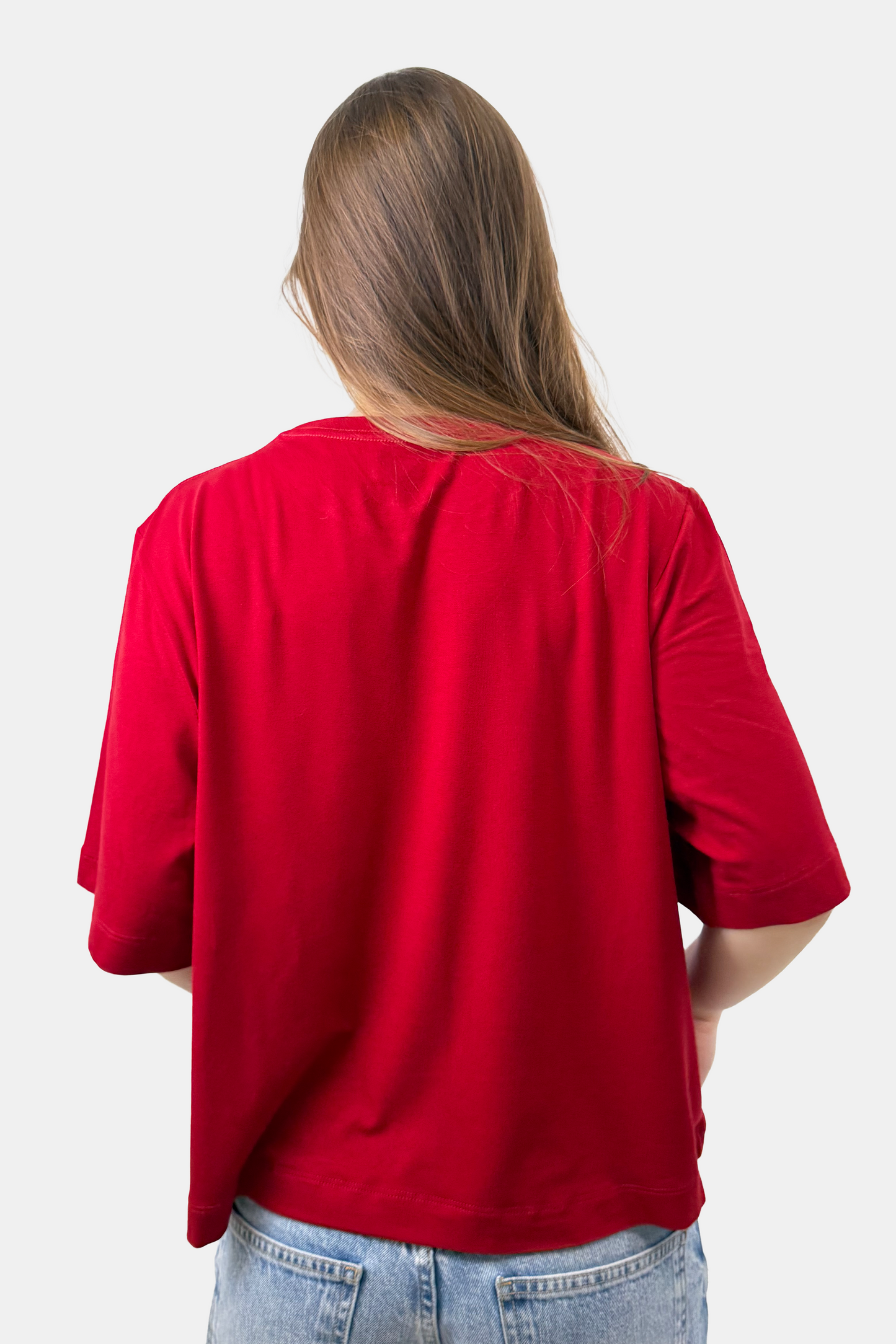Crop Boxy fit Rojo vino (8875103420669)