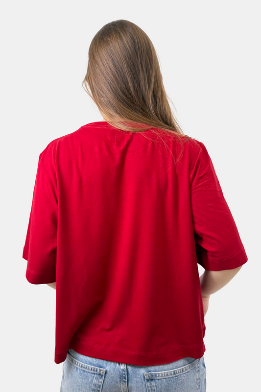 Crop Boxy fit Rojo vino (8875103420669)