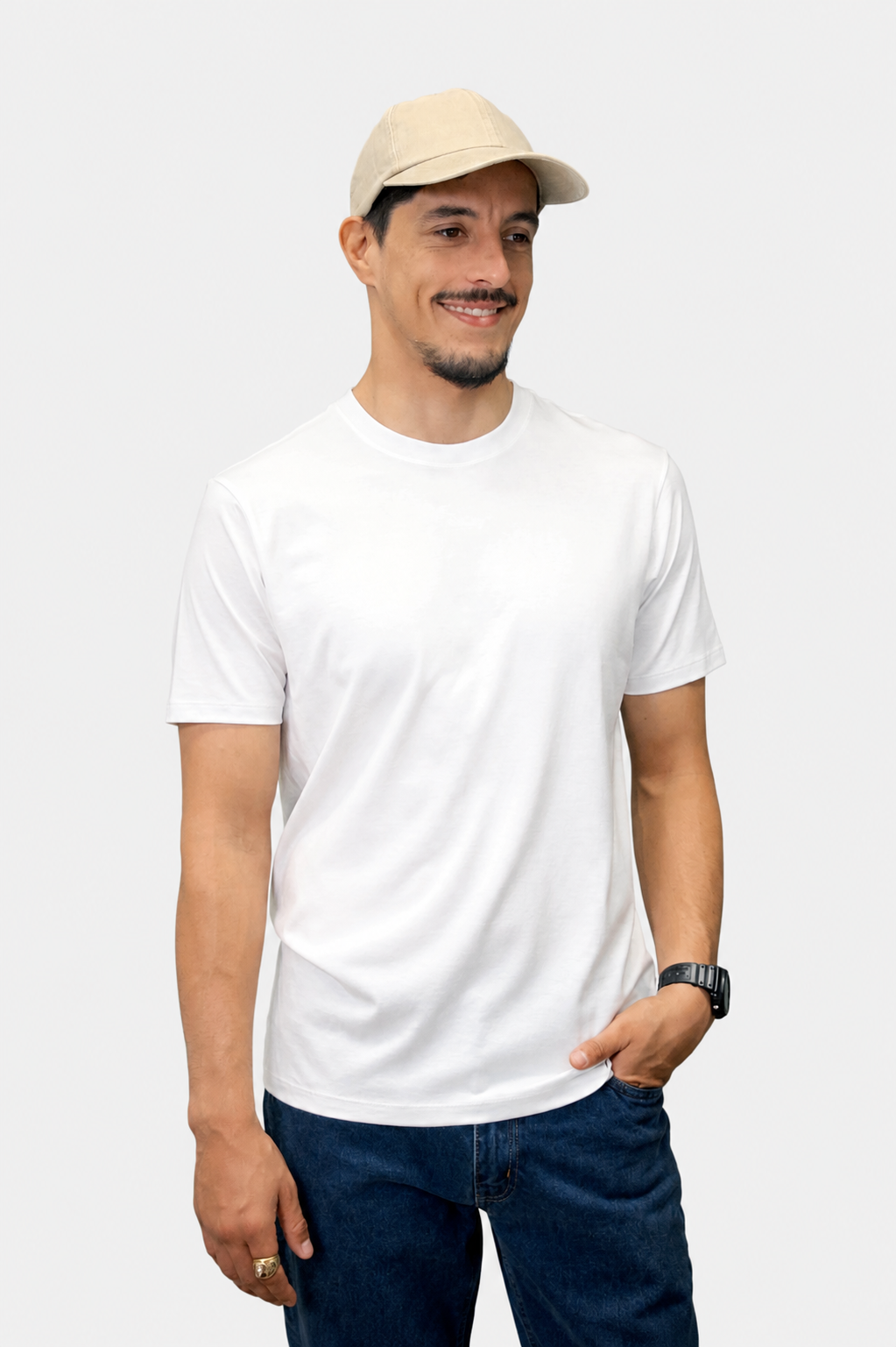 Polo Pima Blanco