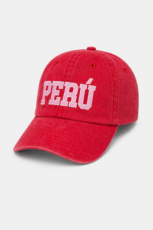 Gorro Perú fresa blanco