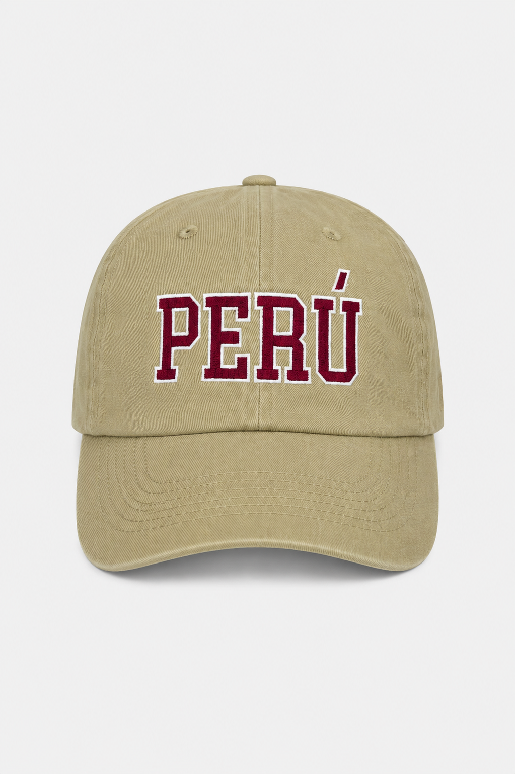 Gorro Perú guinda hueso
