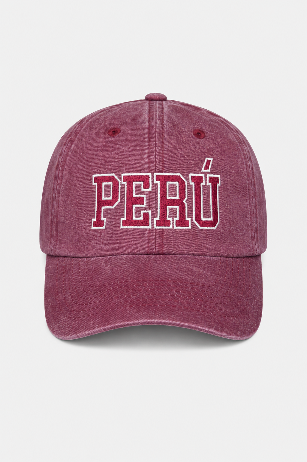 Gorro Perú guinda hueso
