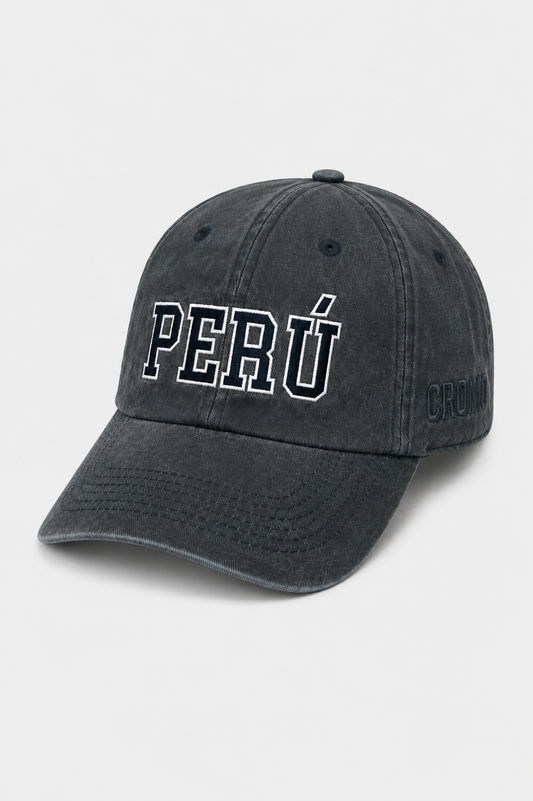Gorro Perú negro gris