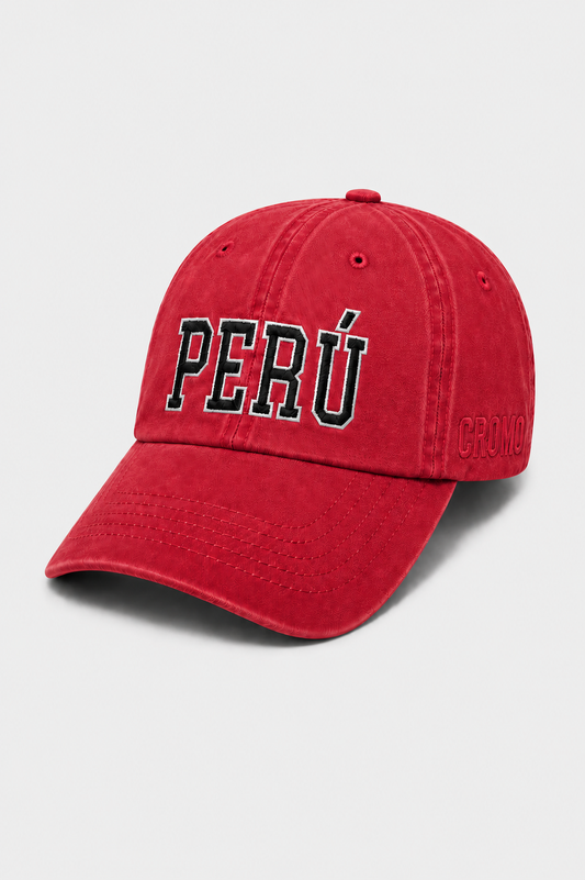 Gorro Perú negro hueso