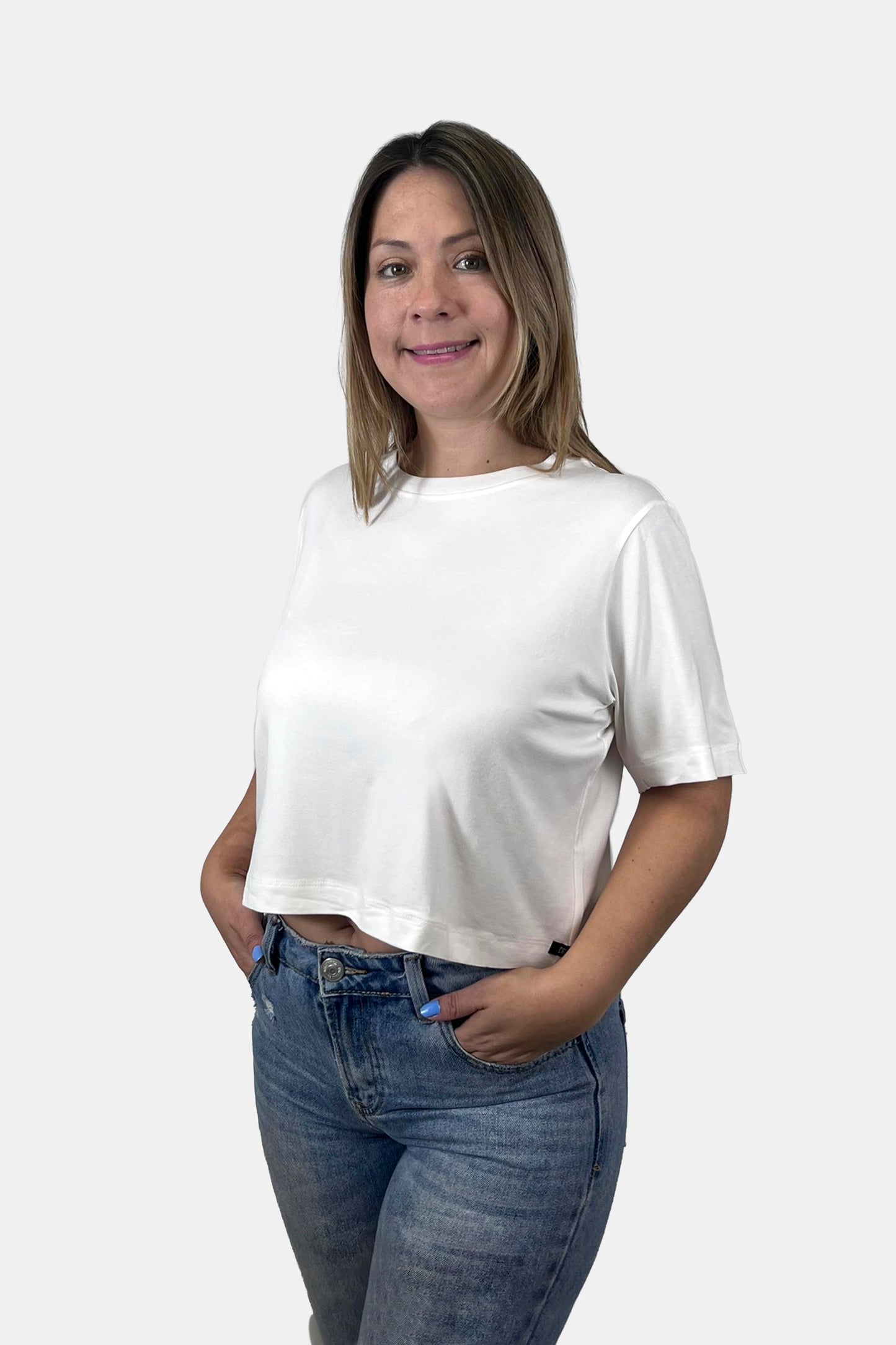 Crop Boxy fit Ivory (8875098341629)