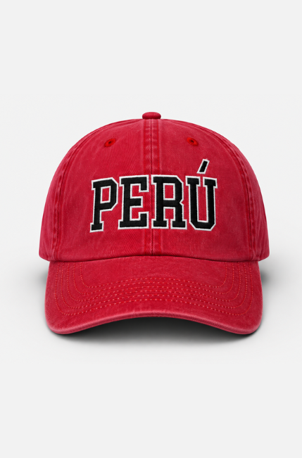 Gorro Perú negro hueso
