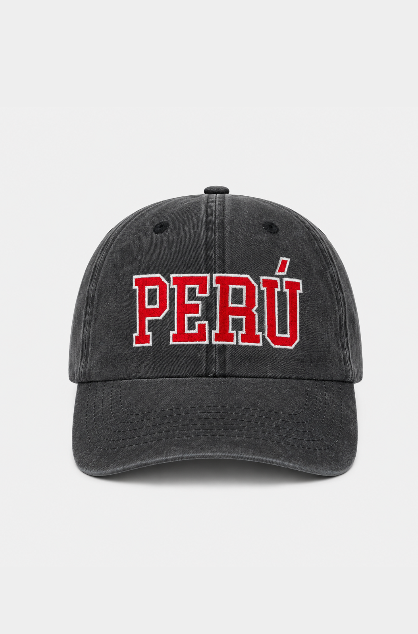 Gorro Perú rojo hueso