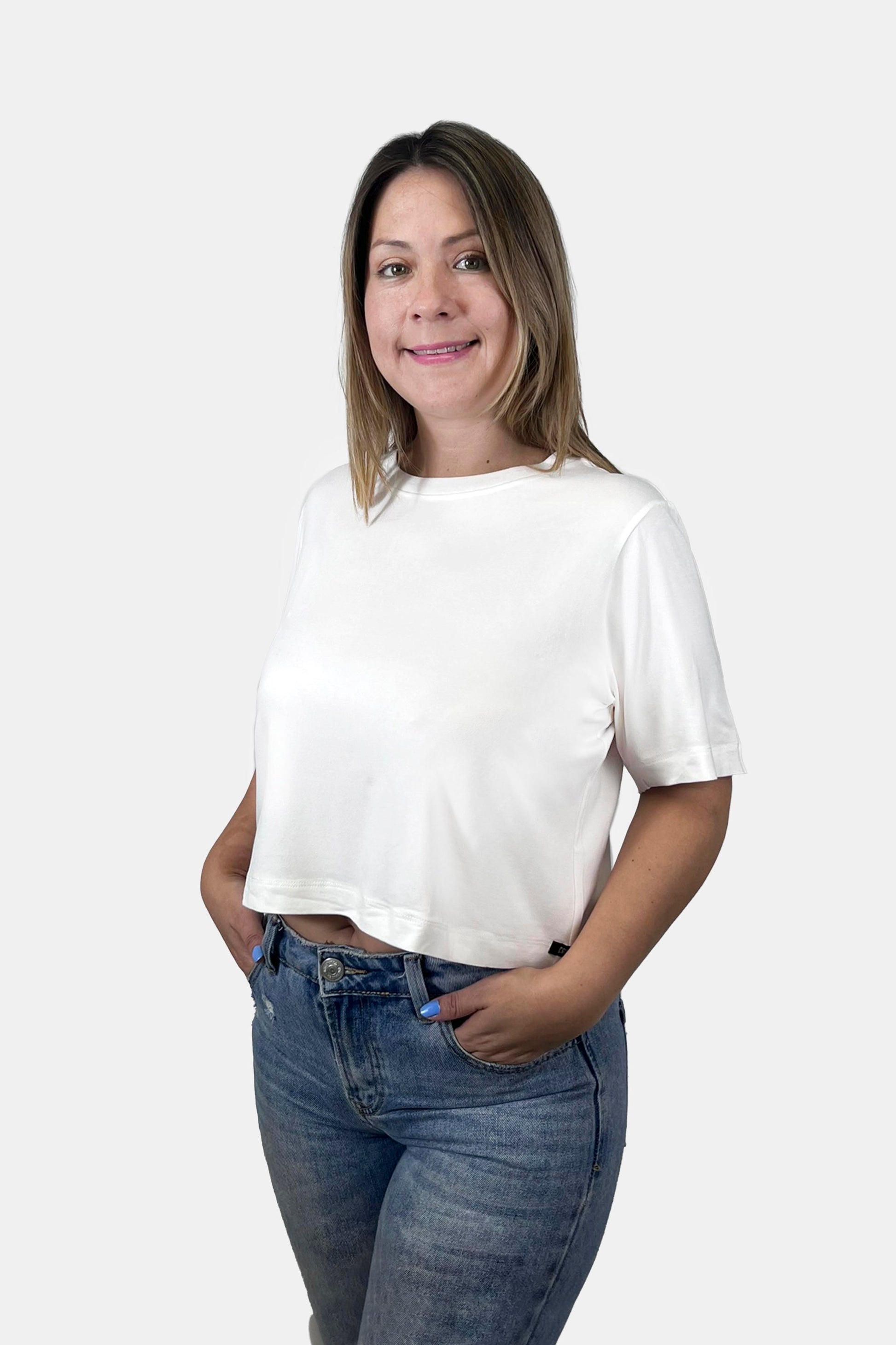 Crop Boxy fit Ivory (8875098341629)