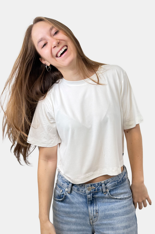 Crop Boxy fit Ivory (8875098341629)