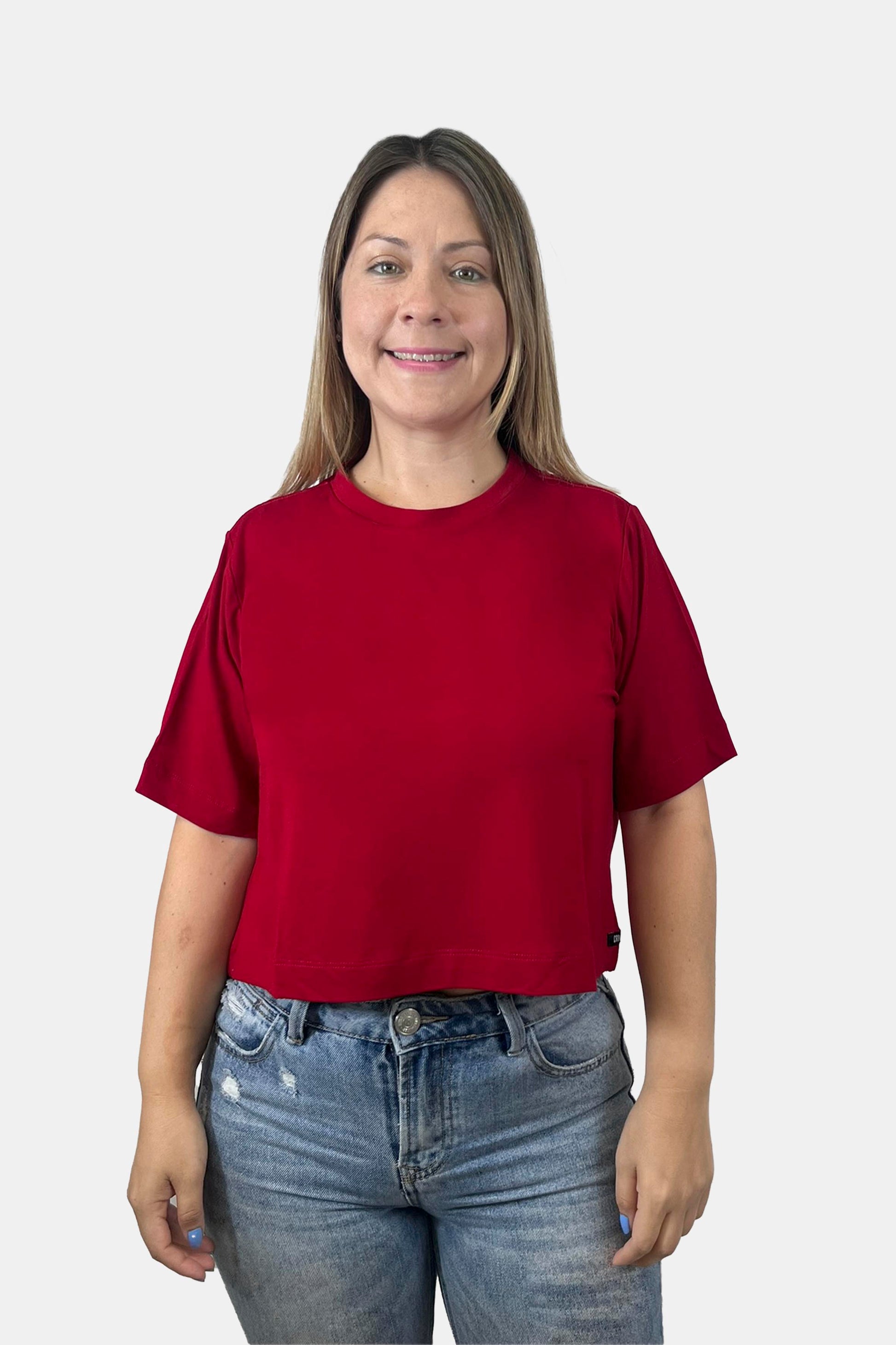 Crop Boxy fit Rojo vino (8875103420669)