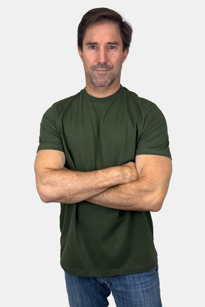 Polo Sólido Verde Militar (8911229157629)
