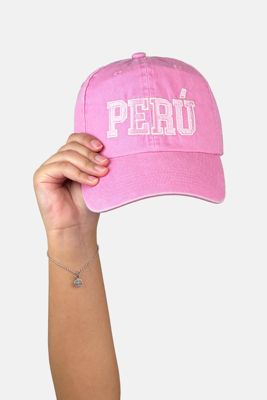 Gorro Perú Rosado Hueso