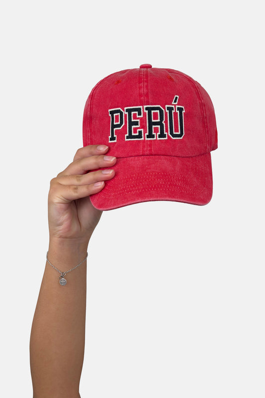 Gorro Perú negro hueso