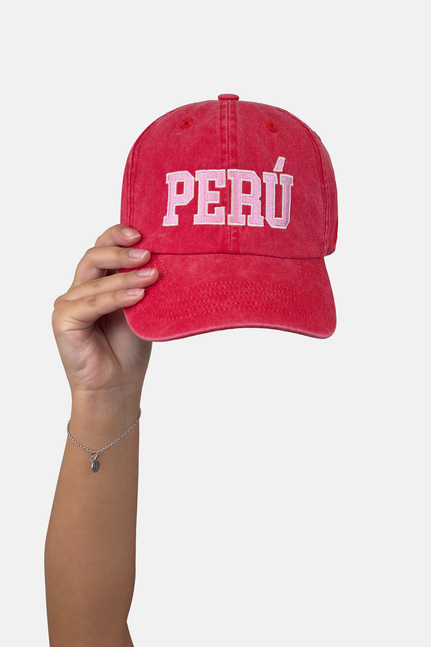 Gorro Perú fresa blanco