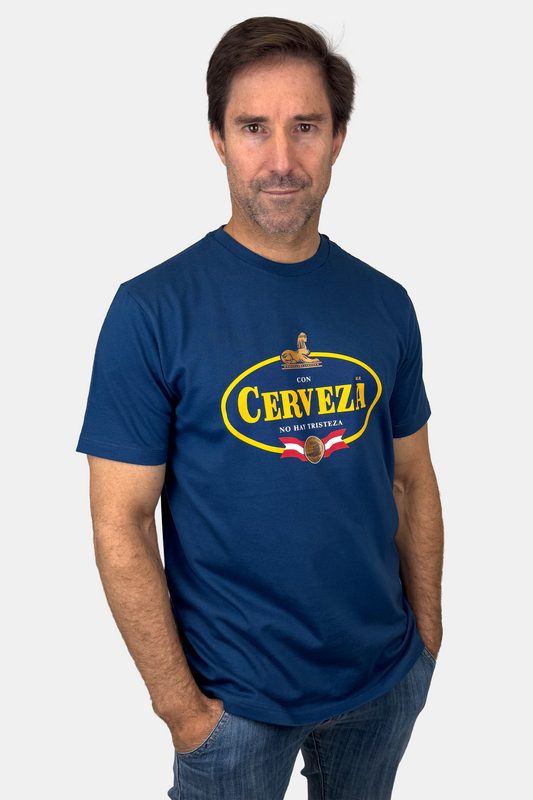 Polo Con cerveza Azul Apache (8911259402493)