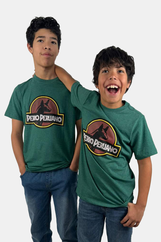 Polo Kids Perro Peruano verde