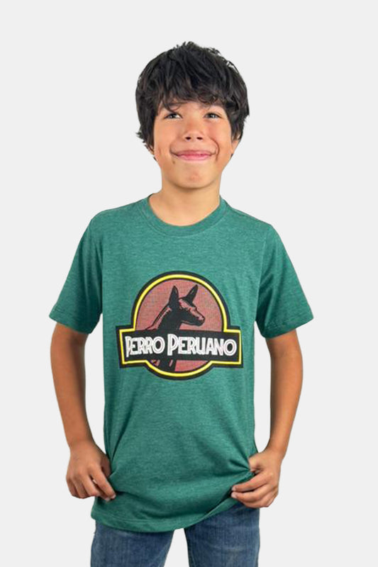 Polo Kids Perro Peruano verde