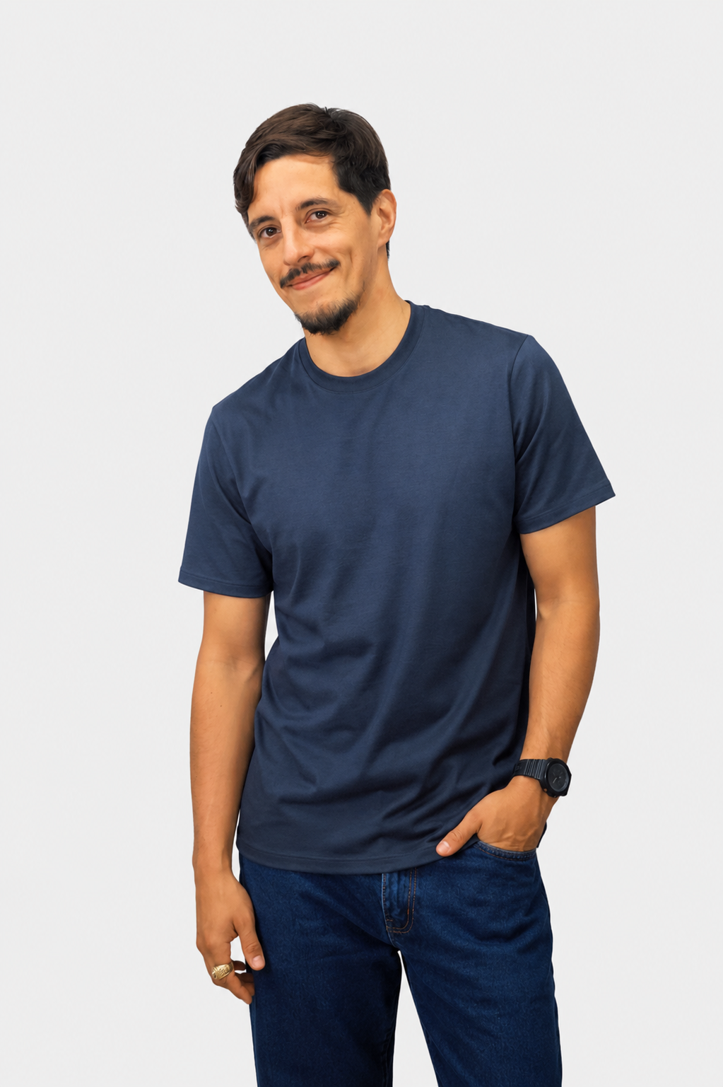 Polo Pima Azul