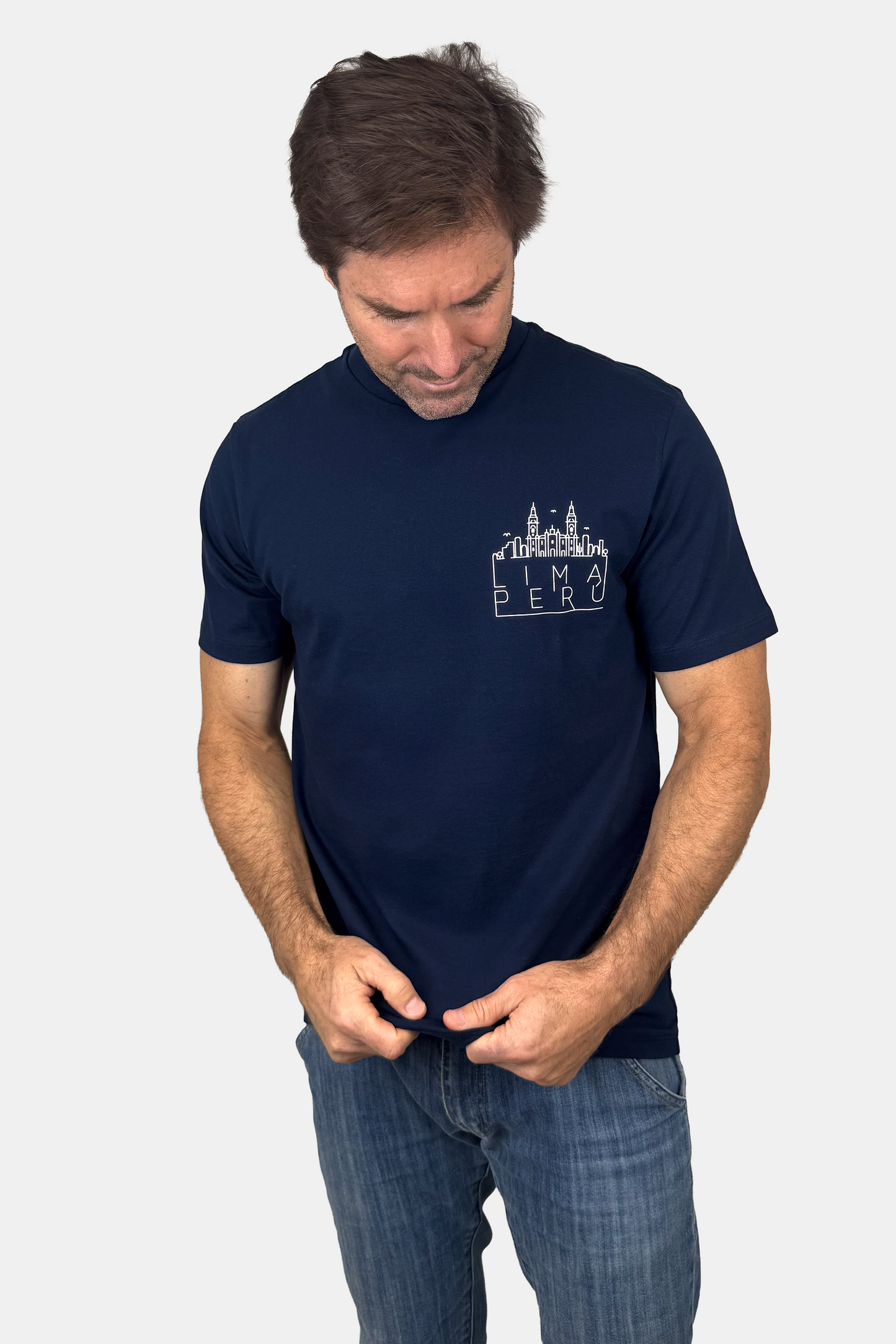 Polo Lima Perú DE Azul Acero (8911275131133)