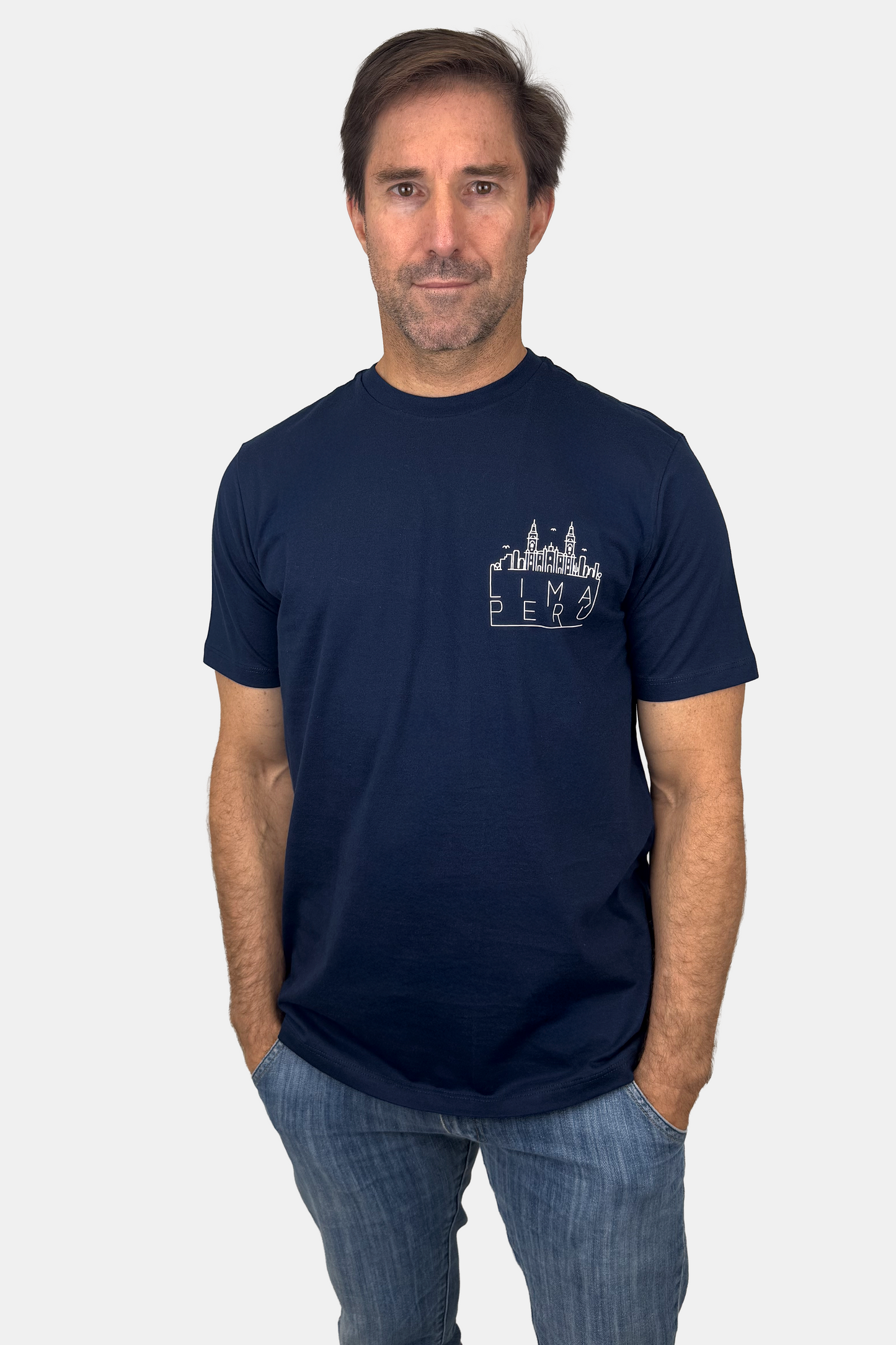 Polo Lima Perú DE Azul Acero (8911275131133)