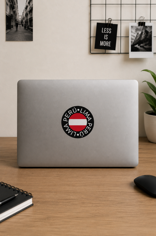 Sticker grande Lima Peru bandera
