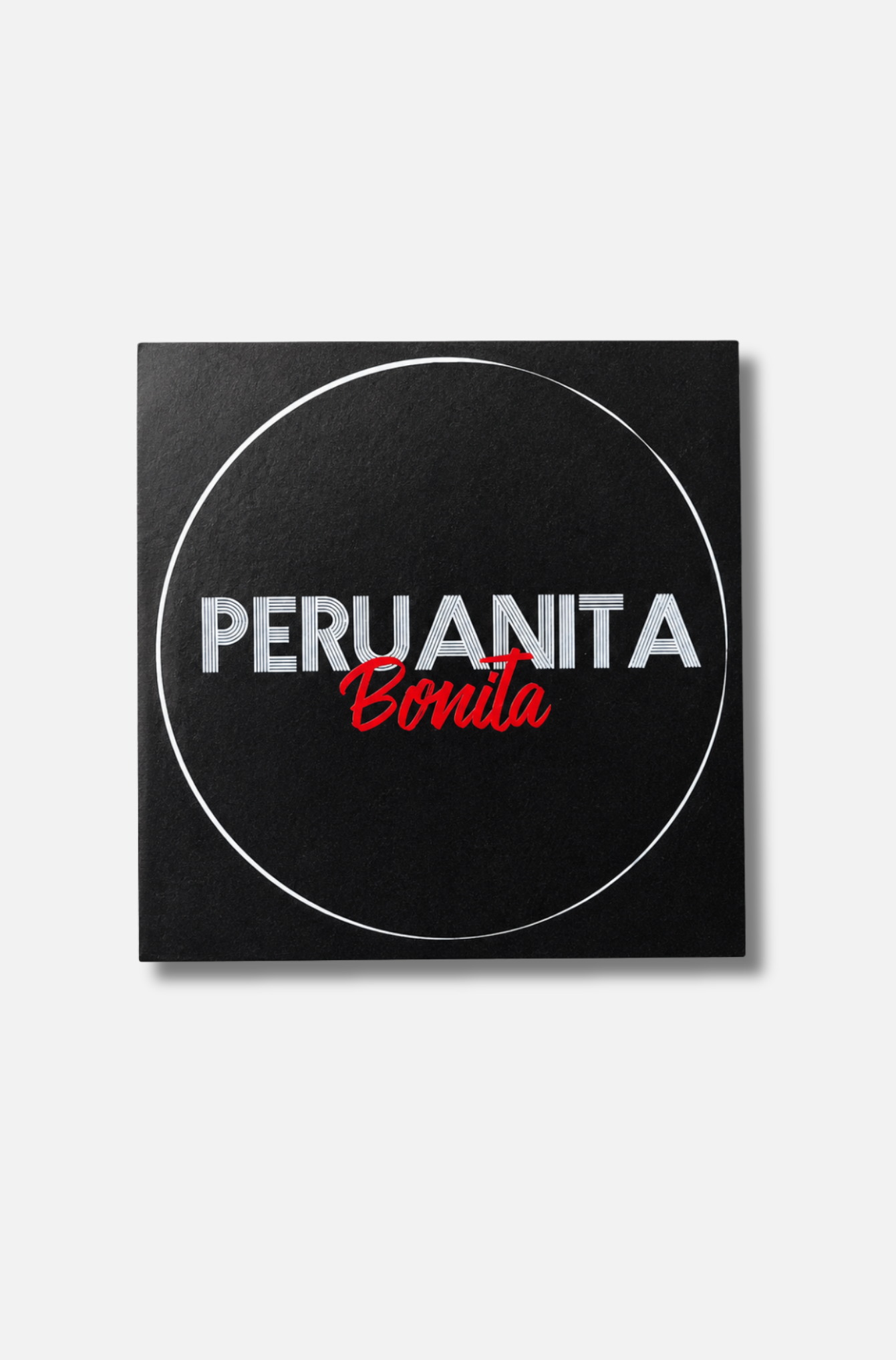 Sticker grande Peruanita bonita negro