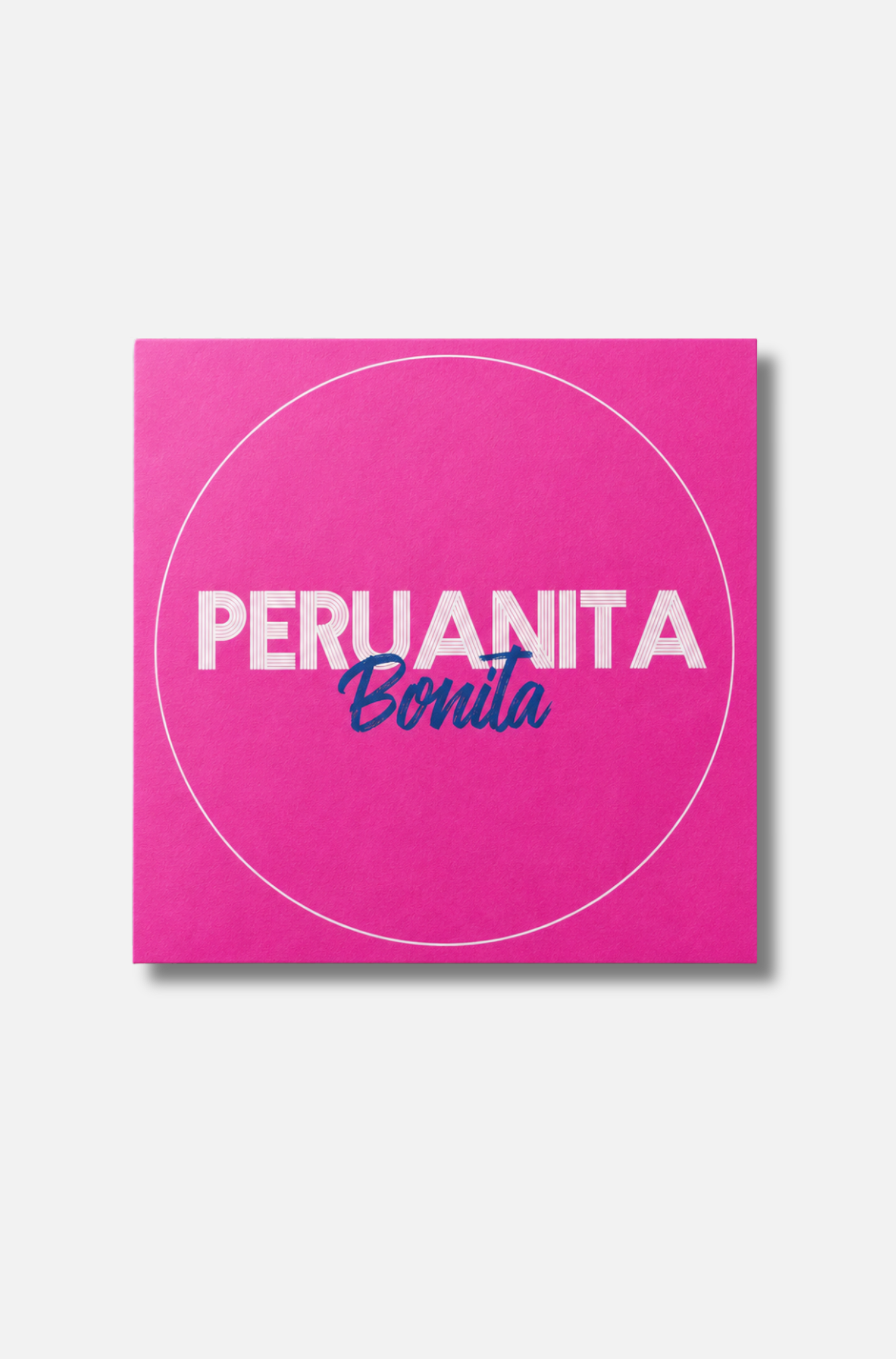 Sticker grande Peruanita bonita fuxia